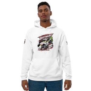 Custom Designed Men’s Premium Heavyweight Hoodie For RC Racers of Salvas Mudboss V2 - Darkside Studio Arts LLC.