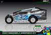 'Bolt' Customizable Decal Skin Kit Fits Salvas Mudboss / SE2 Sprint Lexan Body For Traxxas Slash Dirt Oval Short Course Racing | Darkside Studio Arts LLC - 7