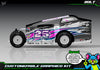 'Bolt' Customizable Decal Skin Kit Fits Salvas Mudboss / SE2 Sprint Lexan Body For Traxxas Slash Dirt Oval Short Course Racing | Darkside Studio Arts LLC - 4