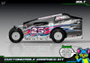 'Bolt' Customizable Decal Skin Kit Fits Salvas Mudboss / SE2 Sprint Lexan Body For Traxxas Slash Dirt Oval Short Course Racing | Darkside Studio Arts LLC - 3