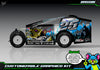 'Bassin' Customizable Decal Skin Kit Fits Salvas Mudboss / SE2 Sprint Lexan Body For Traxxas Slash Dirt Oval Short Course Racing | Darkside Studio Arts LLC - 5
