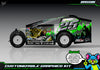 'Bassin' Customizable Decal Skin Kit Fits Salvas Mudboss / SE2 Sprint Lexan Body For Traxxas Slash Dirt Oval Short Course Racing | Darkside Studio Arts LLC - 1