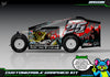 'Bassin' Customizable Decal Skin Kit Fits Salvas Mudboss / SE2 Sprint Lexan Body For Traxxas Slash Dirt Oval Short Course Racing | Darkside Studio Arts LLC - 2