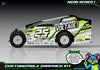'Neon Series I' Customizable Decal Skin Kit Fits Salvas Mudboss / SE2 Sprint Lexan Body For Traxxas Slash Dirt Oval Short Course Racing | Darkside Studio Arts LLC - 6