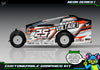 'Neon Series I' Customizable Decal Skin Kit Fits Salvas Mudboss / SE2 Sprint Lexan Body For Traxxas Slash Dirt Oval Short Course Racing | Darkside Studio Arts LLC - 3