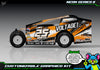 'Neon Series II' Customizable Decal Skin Kit Fits Salvas Mudboss / SE2 Sprint Lexan Body For Traxxas Slash Dirt Oval Short Course Racing | Darkside Studio Arts LLC - 3