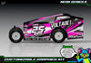 'Neon Series II' Customizable Decal Skin Kit Fits Salvas Mudboss / SE2 Sprint Lexan Body For Traxxas Slash Dirt Oval Short Course Racing | Darkside Studio Arts LLC - 1