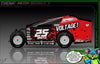 'Neon Series V' Customizable Decal Skin Kit Fits Salvas Mudboss / SE2 Sprint Lexan Body For Traxxas Slash Dirt Oval Short Course Racing | Darkside Studio Arts LLC - 5