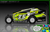 'Series 1X' Customizable Decal Skin Kit Fits Salvas Mudboss / SE2 Sprint Lexan Body For Traxxas Slash Dirt Oval Short Course Racing | Darkside Studio Arts LLC - 4