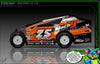 'Series 1X' Customizable Decal Skin Kit Fits Salvas Mudboss / SE2 Sprint Lexan Body For Traxxas Slash Dirt Oval Short Course Racing | Darkside Studio Arts LLC - 2