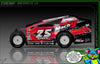 'Series 1X' Customizable Decal Skin Kit Fits Salvas Mudboss / SE2 Sprint Lexan Body For Traxxas Slash Dirt Oval Short Course Racing | Darkside Studio Arts LLC - 1