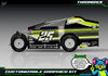 'Throwback' Customizable Decal Skin Kit Fits Salvas Mudboss / SE2 Sprint Lexan Body For Traxxas Slash Dirt Oval Short Course Racing | Darkside Studio Arts LLC - 7