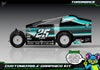 'Throwback' Customizable Decal Skin Kit Fits Salvas Mudboss / SE2 Sprint Lexan Body For Traxxas Slash Dirt Oval Short Course Racing | Darkside Studio Arts LLC - 5