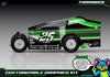 'Throwback' Customizable Decal Skin Kit Fits Salvas Mudboss / SE2 Sprint Lexan Body For Traxxas Slash Dirt Oval Short Course Racing | Darkside Studio Arts LLC - 3