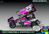 Neon Series II graphics kit for Salvas SE2 Sprint — Neon Pink — universal example artwork preview