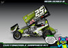 Neon Series III graphics kit for Salvas SE2 Sprint — Neon Acid Green — universal example artwork preview