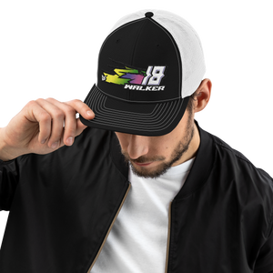 'Hyper' Dirt Oval RC Racing Custom Embroidered Snapback Trucker Cap - Darkside Studio Arts LLC.