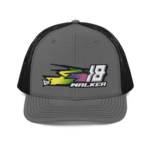 'Hyper' Dirt Oval RC Racing Custom Embroidered Snapback Trucker Cap - Darkside Studio Arts LLC.