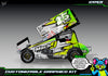 'Hyper' Themed Graphics Wrap Kit Fits Losi® 22S Sprint Car OEM Body | Pro-Line Lightweight Body | Darkside Studio Arts LLC - 5