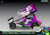 'Hyper' Themed Graphics Wrap Kit Fits Losi® 22S Sprint Car OEM Body | Pro-Line Lightweight Body | Darkside Studio Arts LLC - 7