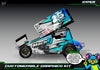 'Hyper' Themed Graphics Wrap Kit Fits Losi® 22S Sprint Car OEM Body | Pro-Line Lightweight Body | Darkside Studio Arts LLC - 8