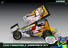 'Hyper' Themed Graphics Wrap Kit Fits Losi® 22S Sprint Car OEM Body | Pro-Line Lightweight Body | Darkside Studio Arts LLC - 11