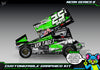 'Neon Series II' Themed Graphics Wrap Kit Fits Losi® 22S Sprint Car OEM Body | Pro-Line Lightweight Body | Darkside Studio Arts LLC - 6