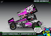 'Neon Series II' Themed Graphics Wrap Kit Fits Losi® 22S Sprint Car OEM Body | Pro-Line Lightweight Body | Darkside Studio Arts LLC - 5