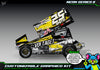 'Neon Series II' Themed Graphics Wrap Kit Fits Losi® 22S Sprint Car OEM Body | Pro-Line Lightweight Body | Darkside Studio Arts LLC - 4