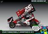 'Neon Series III' Themed Graphics Wrap Kit Fits Losi® 22S Sprint Car OEM Body | Pro-Line Lightweight Body | Darkside Studio Arts LLC - 4