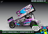 'Neon Series IV' Themed Graphics Wrap Kit Fits Losi® 22S Sprint Car OEM Body | Pro-Line Lightweight Body | Darkside Studio Arts LLC - 5