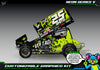 'Neon Series V' Themed Graphics Wrap Kit Fits Losi® 22S Sprint Car OEM Body | Pro-Line Lightweight Body | Darkside Studio Arts LLC - 2