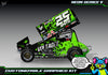 'Neon Series V' Themed Graphics Wrap Kit Fits Losi® 22S Sprint Car OEM Body | Pro-Line Lightweight Body | Darkside Studio Arts LLC - 3
