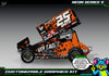 'Neon Series V' Themed Graphics Wrap Kit Fits Losi® 22S Sprint Car OEM Body | Pro-Line Lightweight Body | Darkside Studio Arts LLC - 4