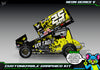 'Neon Series V' Themed Graphics Wrap Kit Fits Losi® 22S Sprint Car OEM Body | Pro-Line Lightweight Body | Darkside Studio Arts LLC - 6