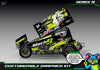 'Series 1X' Themed Graphics Wrap Kit Fits Losi® 22S Sprint Car OEM Body | Pro-Line Lightweight Body | Darkside Studio Arts LLC - 7