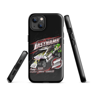 Customizable RC Racing Inspired 3-Layer Tough Case for iPhone® Designed For RC Racers Of Salvas Mudboss - Darkside Studio Arts LLC.