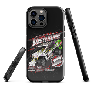 Customizable RC Racing Inspired 3-Layer Tough Case for iPhone® Designed For RC Racers Of Salvas Mudboss - Darkside Studio Arts LLC.