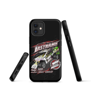 Customizable RC Racing Inspired 3-Layer Tough Case for iPhone® Designed For RC Racers Of Salvas Mudboss - Darkside Studio Arts LLC.