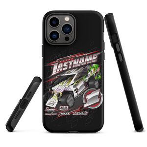 Customizable RC Racing Inspired 3-Layer Tough Case for iPhone® Designed For RC Racers Of Salvas Mudboss - Darkside Studio Arts LLC.