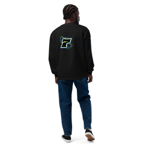 Custom Designed Men’s Premium Heavyweight Long Sleeve Tee For RC Flyers & Enthusiasts of E-Flite Hangar 9 RealFlight Planes - Darkside Studio Arts LLC.