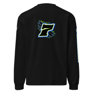 Custom Designed Men’s Premium Heavyweight Long Sleeve Tee For RC Flyers & Enthusiasts of E-Flite Hangar 9 RealFlight Planes - Darkside Studio Arts LLC.