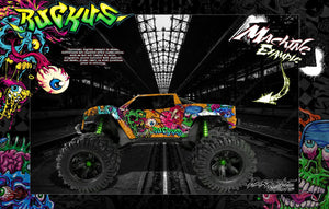 'Ruckus' Graphics Wrap Fits Traxxas X-Maxx Proline Ford Raptor, Chevy Silverado, Brute Bash & Stock Body - Darkside Studio Arts LLC.