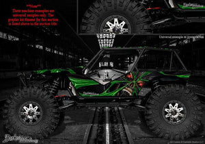 'The Demons Within' Skin Hop Up Graphics Kit Fits Axial Wraith 1/10 Body # Ax04027 - Darkside Studio Arts LLC.
