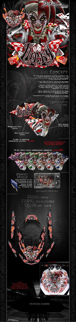 Graphics Kit For Yamaha Fzr Waverunner Gx1800 2009-16 Jetski Complete  Wrap 'Lucky' Skin - Darkside Studio Arts LLC.