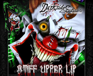 Graphics Kit For Yamaha Raptor 700 2006-2012 Wrap Decal  Set  'Stiff Upper Lip' 11 10 - Darkside Studio Arts LLC.