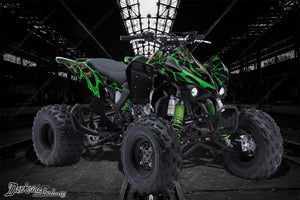 Graphics Kit For Kawasaki Kfx450R  Wrap Decal  "The Demons Within" Fits Oem Parts - Darkside Studio Arts LLC.