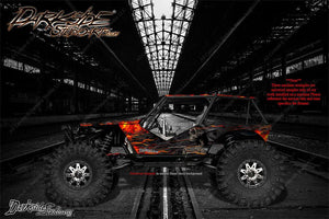 'Hell Ride' Hop Up Skin Fits Axial Rr10 Bomber Body Panels # Ax90053 - Darkside Studio Arts LLC.