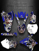 Graphics Kit For Yamaha Yz125 Yz250 2002-2012 2-Stroke Only "The Jesters Grin" Blue | Darkside Studio Arts LLC.