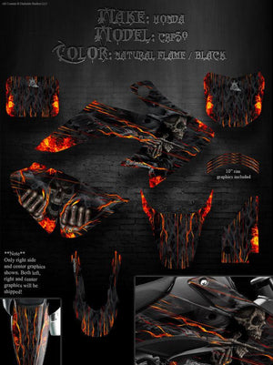 Graphics For Honda 2004-2022 Crf50 Decals Wrap "Hell Ride" Includes Rim  Set 05 06 07 - Darkside Studio Arts LLC.